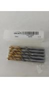 Three Hertel 11.5mm TiN Tip Gold Jobber Drill Bits