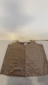 Forte Forte Sequin Embellished Vest, Gold, Size UK 6