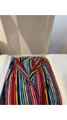 Linen Hall Cotton Wide Stripe Bathrobe, Multicolour, Size XL