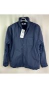Hill City Men's Thermal Light Shirt Jacket, Navy, Size M
