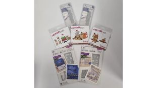 Seven Items of Christmas Themed Crafting Dies