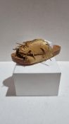 Visvim Christo Shaman Folk Sandals, Light Brown, Size L