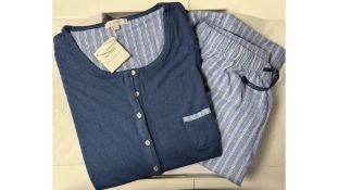 Guasch Women's Cotton Pyjamas, Blue, Size L