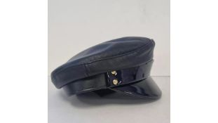 Manokhi Officers Hat, Black, Size Small