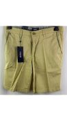 Two Gardeur Men's Jasper 8 Modern Fit Shorts, Yellow, Size UK 34