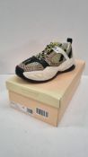 Scotch & Soda Lizzie Snake Effect Chunky Sneakers, Size EU 38