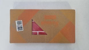 Three Packs of Walplus Glossy Tile Stickers, Cherry Red, 12 Pieces of 30X15cm Per Pack