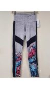 Ulli Ehrlich Sportalm Womens Leggings Grey/Multicoloured, Size 10 UK