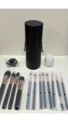 Three Nire Beauty 15 Piece Make Up Brush Set and Case