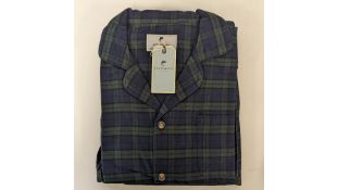 Lee Valley Men's Long Sleeve Tartan Pyjamas, Size XL