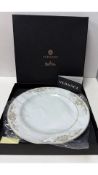 Six Versace Medusa Gala Plates, 22cm, White & Gold