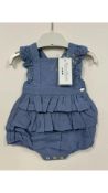 Two Tartine Et Chocolat Girls Combicourtes Dress, Lavande Age 6m