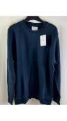Colorful Standard Men's Crew Neck Jumper, Navy Blue, Medium