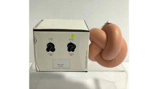 Two Honey Flamingo Tube Knot Candles, Pale Blush, Camellia, 510G