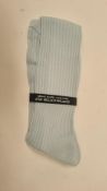 Three Pairs Pantherella Mens Over The Calf Socks, Sky Blue, Size UK 10.5-11.5