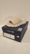 Caprice Women's Flat Mules, Grey Suede, Size UK 5