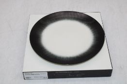 Atelier New York Ann Demeulemeester Serax Plate, Off White/Black, Size 17.5cm, Set of 2