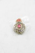 Four Windsor Castle Red Jewel Crystal Decorations