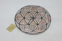 Four CG5 Crystal Grid On Wood: Mandala