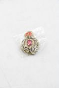 Four Windsor Castle Red Jewel Crystal Decorations