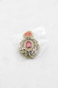 Four Windsor Castle Red Jewel Crystal Decorations