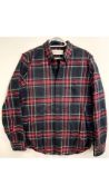 Abercrombie & Fitch Men's Soft Flannel Button-Up Shirt, Small
