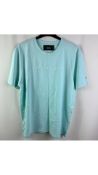 Visionary Men's T-Shirt, Sujola, Aqua, Size 2XL