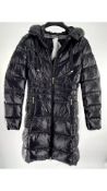 Geox Respira Women's Alhour Parka Breathable W0426NT2657F9000, Black-Shiny, UK 6