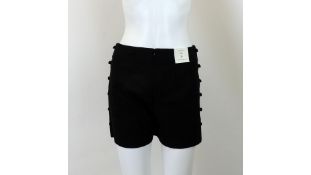Club Monaco Court Shorts, Black, Size L