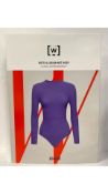 Wolford Dots Illusion Net Body, Ultra Violet, Size M