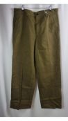 Acne Studios Men's Trousers, Military Green, Size 42 UK