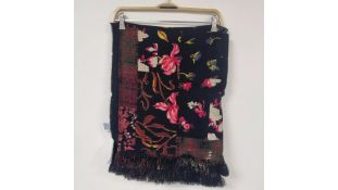 Desigual Woman Poncho 20WAIW02, Black UNI Reversible, One Size