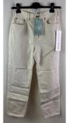 Tu Es Mon Tresor Women's The Emerald Jean, Cream, Size 8