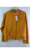 Dorothee Schumacher Women's Taffeta Revolution Zipped Blouse Mustard, Size UK 16