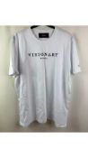 Visionary Men's T-Shirt, Sujola, White, Size 2XL