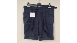 Rota Men's Supima Cotton Bermuda Shorts, Dark Blue, Size 34