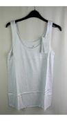 Juvia Loungewear Women's Vest Top, White, Size S