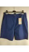 Scotch & Soda Men's Stuart Garment Dyed Pima Cotton Blend Short, Blue, Size 31