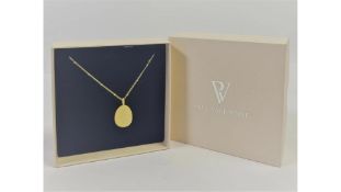Paul Valentine Female Silhouette Necklace, Gold