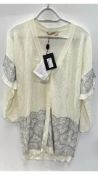 Twinset Women's Cardigan, Antique White, Size M