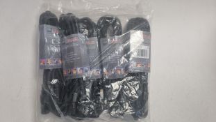 Ten XLR DMX 5 Pin Cables, Male to 5 Pin Female