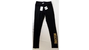 Moschino Kids, Teens Black Cotton Leggings, 14 Years
