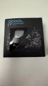 Ten Alphacool Eiszapfen Adapter 90 Grad G1/4 Zoll, Chrome Silver