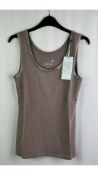 Juvia Loungewear Women's Vest Top, Taupe, Size S