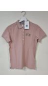 La Martina Women's Short Sleeved Polo Shirt, Rose Smoke, Brand Size 2