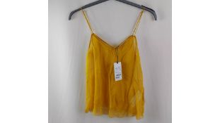 Dorothee Schumacher Women's Games of Transparencies Top, Yellow, Size 1