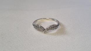 Pandora Sterling Silver Brilliant Leaves Ring, Size 56