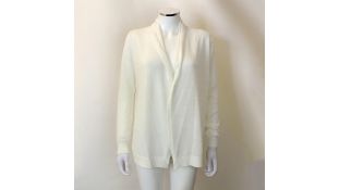 Club Monaco Cardigan, White, Size M