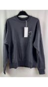 7 Days Active Monday Crew Neck Sweatshirt, Grey, Size XS