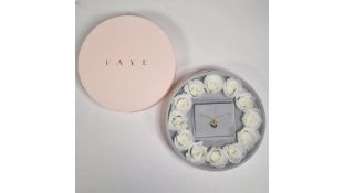 Two FAYE Heart Locket Necklace In Gift Box, Size 40cm + 5cm Extension